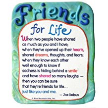 Friends for Life by Zoe Dellous Sculpted Resin Magnet (MR932) - Blue Mountain Arts